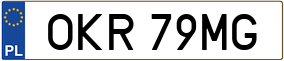 Trailer License Plate